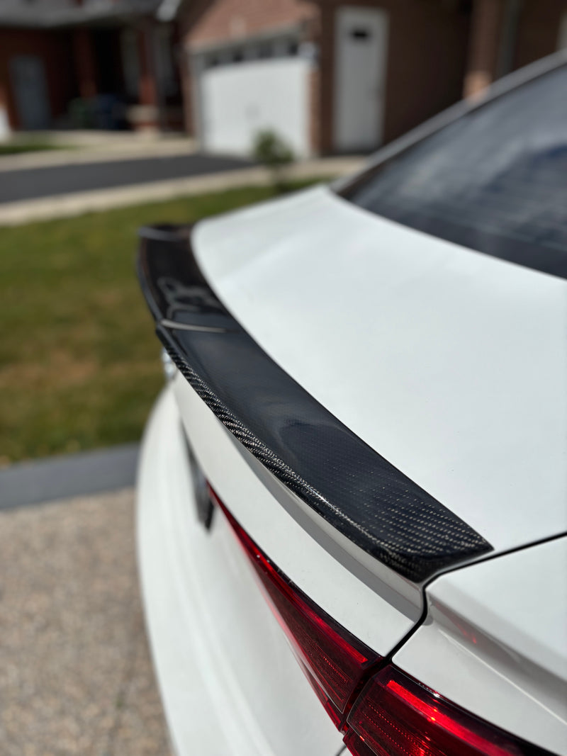 A3/S3/RS3 Carbon Fiber Trunk Spolier