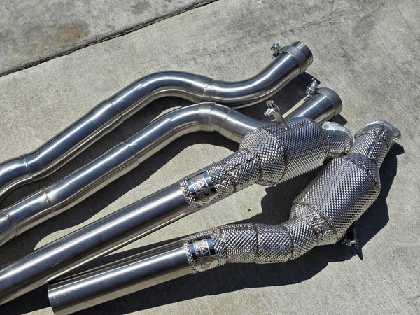 W218 CLS 550/CLS 63 - 200 Cell High Flow Catted Downpipe